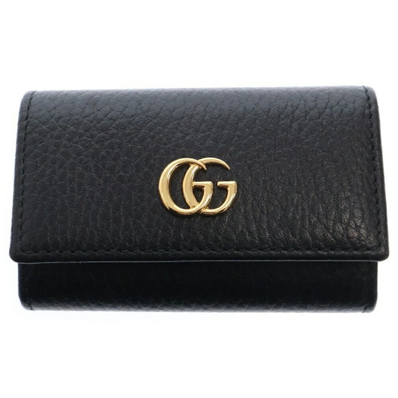 Gucci GG Marmont Case Black Leather - Picture 1 of 6